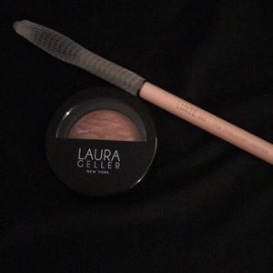 Laura Geller blush in Baked, Blush and Brighten.
